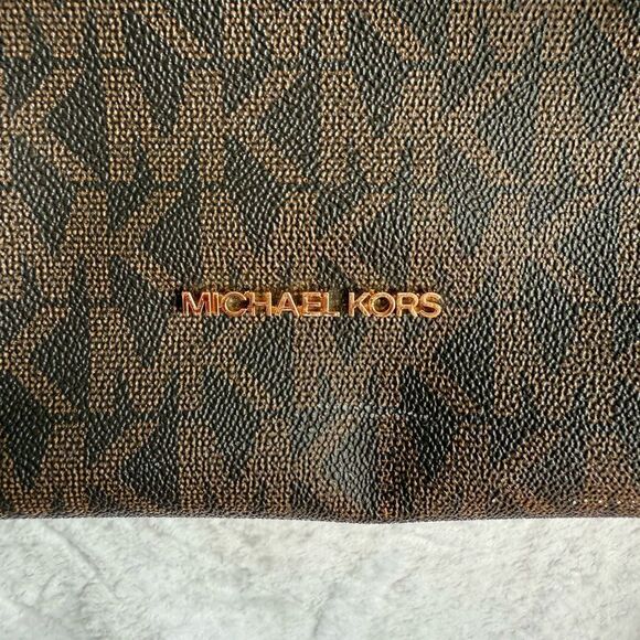 Michael Kors Signature Brown and Tan Tote - Picture 3 of 15